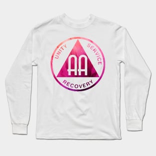 Alcoholics Anonymous Recovery Sober - Sober Since - AA Tribute - aa Alcohol - Recovery Tribute - sober aa sobriety addiction recovery narcotics anonymous addiction drugs mental health Long Sleeve T-Shirt